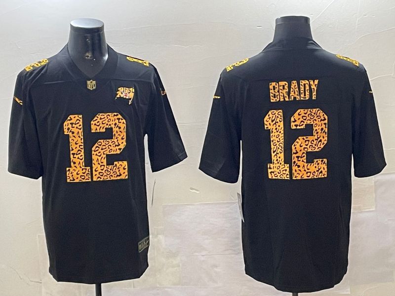 Men Tampa Bay Buccaneers #12 Brady Black 2024 Nike Limited NFL Jersey style 0108->tampa bay buccaneers->NFL Jersey